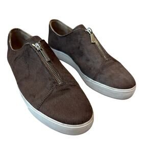 Lafayette 148 New York Bade Women's Shoes Size 9 Brown Cow Hair Round Toe Shoes